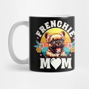 Colorful Frenchie Mom Retro Sunset Dog Lover Mother's Day Mug